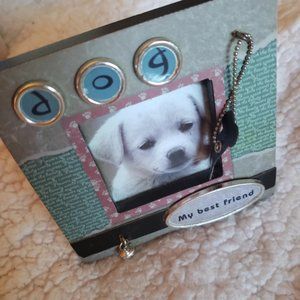 Small Dog photo holder decor